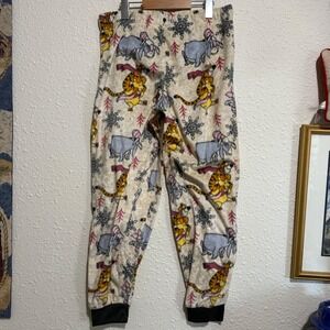 Winnie the Pooh Tigger & Eeyore Fleece Pajama Pants Kids M Loungewear Comfy Soft